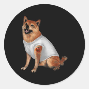 Japanese Shiba Inu Tattoo Dog Lover Pet Owners Dog Classic Round Sticker