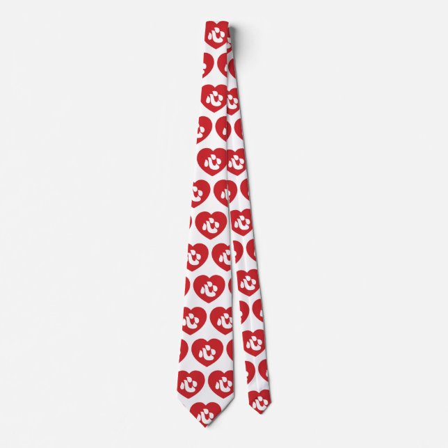 Japanese Shin Kanji Kokoro Heart 心 Tie (Front)