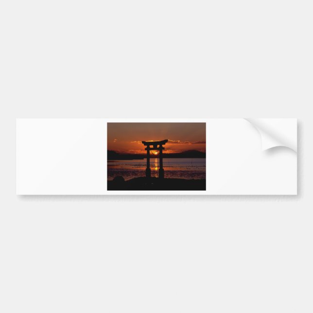 Japanese Shrine Nagao Bumper Sticker (Front)