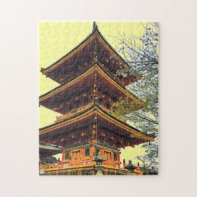 Japanese shrine scenery Japan travel Jigsaw Puzzle (Vertical)