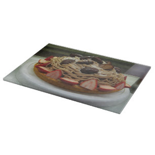 Japanese Spaghetti & Strawberry Cake Cutting Board