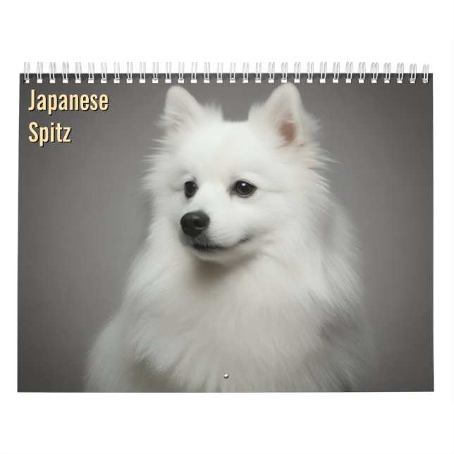 Japanese Spitz 2027 Wall Calendar (Cover)