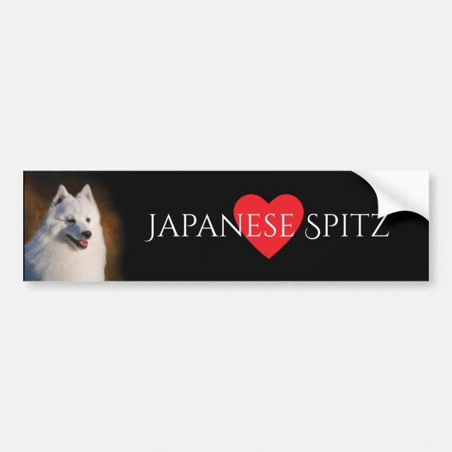 Japanese Spitz Bumper Sticker (Front)