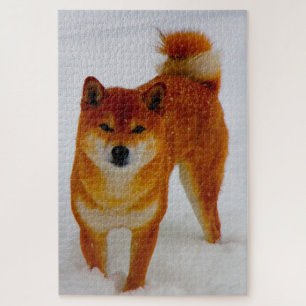 Japanese Spitz Dog. Jigsaw Puzzle