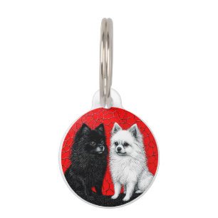 Japanese spitz dog pet tag