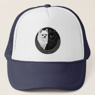 Japanese spitz dog trucker hat
