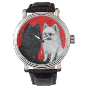Japanese spitz dog watch