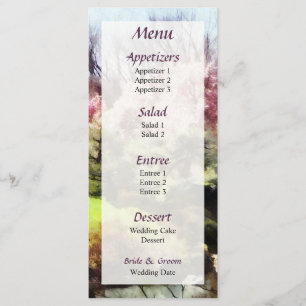 Japanese Spring Wedding Menu... Menu