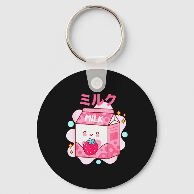 Japanese Strawberry Milk - Nk Strawberry Milk Shak Key Ring (Front)