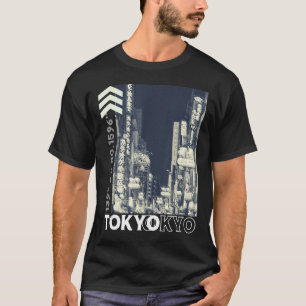 Japanese Streetwear Men Women Vintage Lofi Glitch  T-Shirt