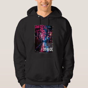 Japanese Streetwear Retro Aesthetic Shibuya Tokyo  Hoodie