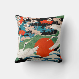 Japanese Style Art  Throw Pillow