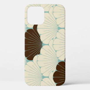 Japanese Style Blue Foliage Tile iPhone 12 Case