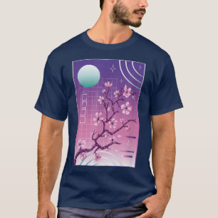 Japanese Style Cherry Blossom Sakura Japan Aesthet T-Shirt