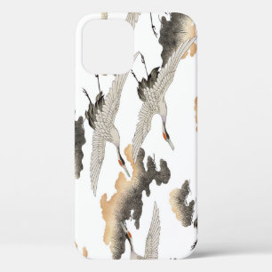 Japanese style crane: elegant design. iPhone 12 case