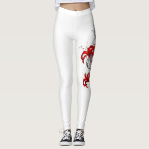Japanese-style dragon leggings
