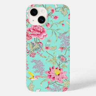 Japanese Style Floral and Bird Pattern Case-Mate iPhone 14 Case