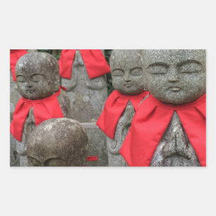 Japanese Style Guardian Deity Of Children Japan Rectangular Sticker