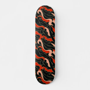 Japanese Style Illustration Skateboard