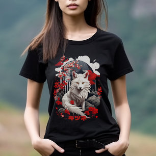 Japanese Style Kitsune Fox T-Shirt