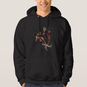 Japanese style. Koi fish Japan Retro Vintage Feng Hoodie