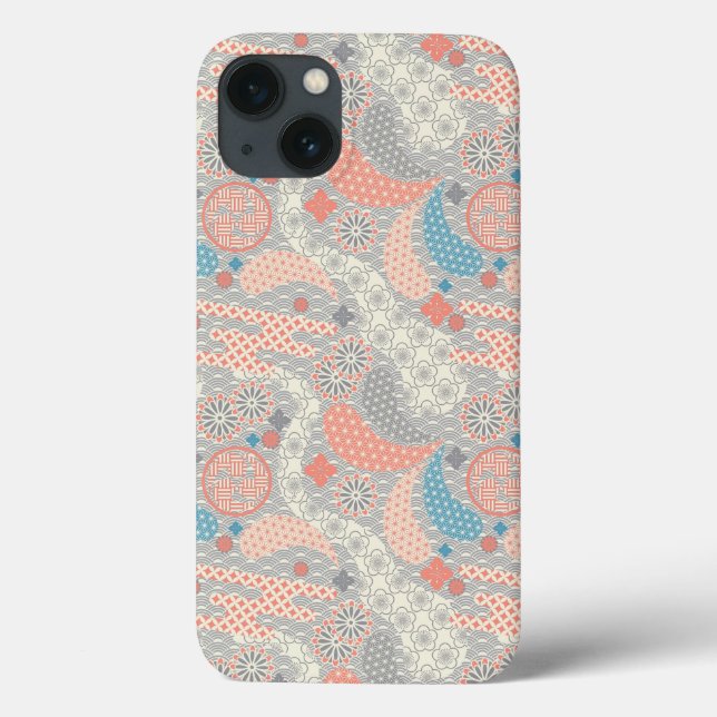 Japanese style pattern. Illustration. Case-Mate iPhone Case (Back)