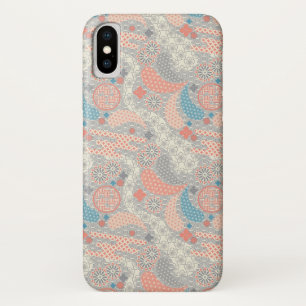 Japanese style pattern. Illustration. iPhone X Case