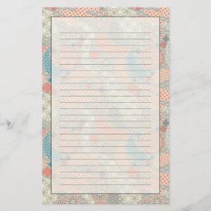 Japanese style pattern. Illustration. Stationery