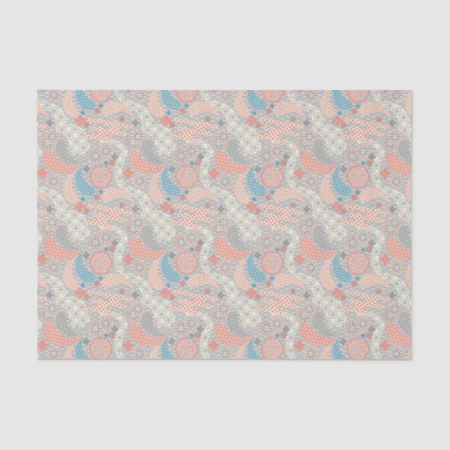 Japanese style pattern. Illustration. Tissue Paper (Front)