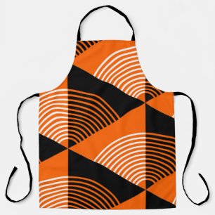Japanese style seamless pattern with triangles and apron