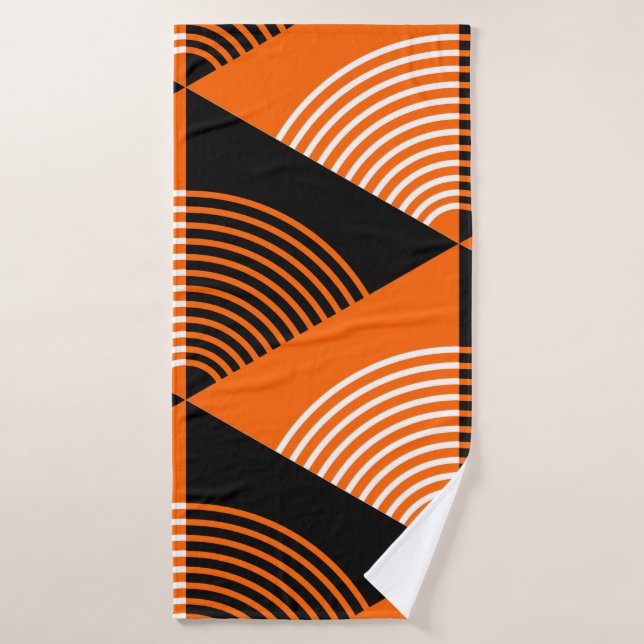 Japanese style seamless pattern with triangles and bath towel (Bath Towel)