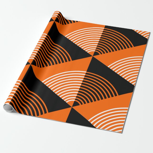 Japanese style seamless pattern with triangles and wrapping paper (Unrolled)