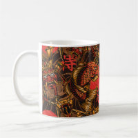 Japanese style vintage seamless pattern with samur