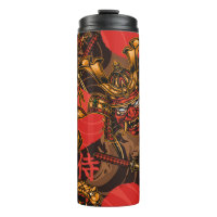 Japanese style vintage seamless pattern with samur