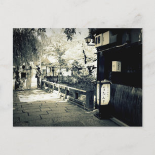 Japanese Summer Black & White Photography Postcard