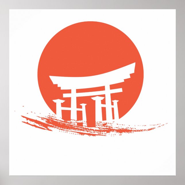 Japanese Sun Shrine Poster (Front)