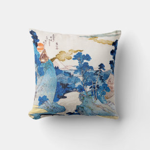 Japanese Sunrise Landscape, Kuniyoshi, Ukiyo-e Cushion