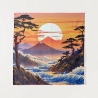 Japanese Sunrise Sunset Landscape