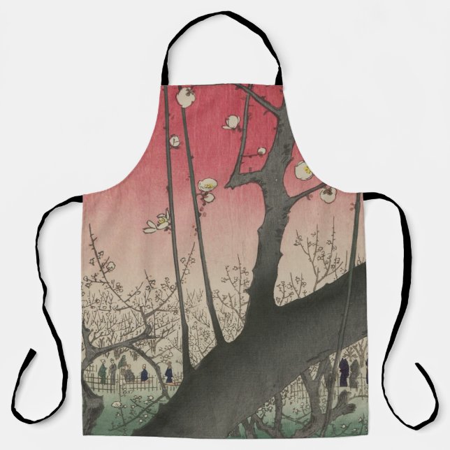 Japanese sunrise sunset plum estate trees apron (Front)