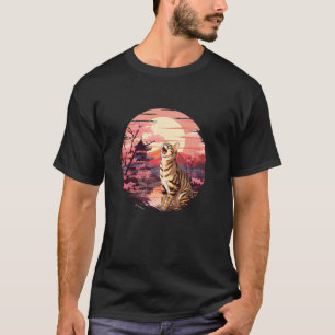 Japanese Sunset Bengal Cat T-Shirt