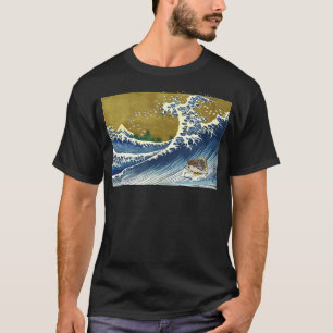 Japanese Surfing Hedgehog Art Tee