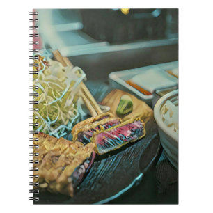 Japanese sushi lover gift notebook