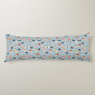 Japanese Sushi Nigiri Maki Roll Pattern Body Cushion