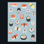 Japanese Sushi Nigiri Maki Roll Poster<br><div class="desc">Japanese sushi food art for gourmets and foodies and those with all round good taste.</div>