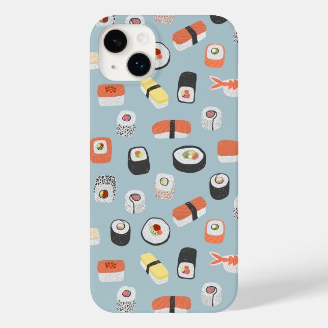 Japanese Sushi Pattern Case-Mate iPhone Case (Back)