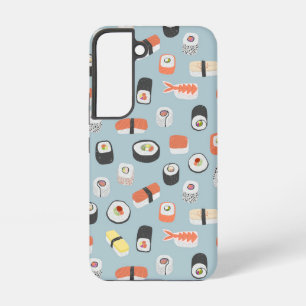 Japanese Sushi Pattern Samsung Galaxy Case