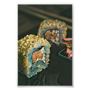 Japanese sushi photo print
