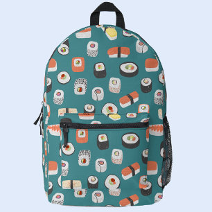 Japanese Sushi Printed Backpack