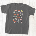 Japanese Sushi T-Shirt<br><div class="desc">Delicious sushi for those who love Japanese food.  Yum!</div>