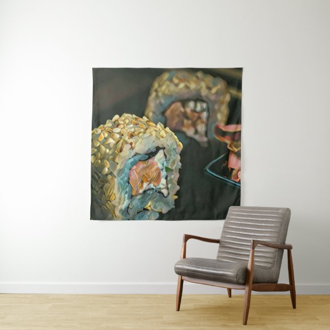 Japanese sushi tapestry (In Situ)